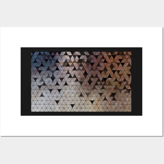 Geometric shapes and marble triangles Wall Art by Quentin1984